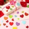 600 PCS Foam Heart Stickers Self Adhesive Glitter & Matte EVA Hearts Mixed Colors 3 Sizes for Valentine’s Day Crafts, Wedding Decorations, Scrapbooking, DIY Projects & Party Supplies